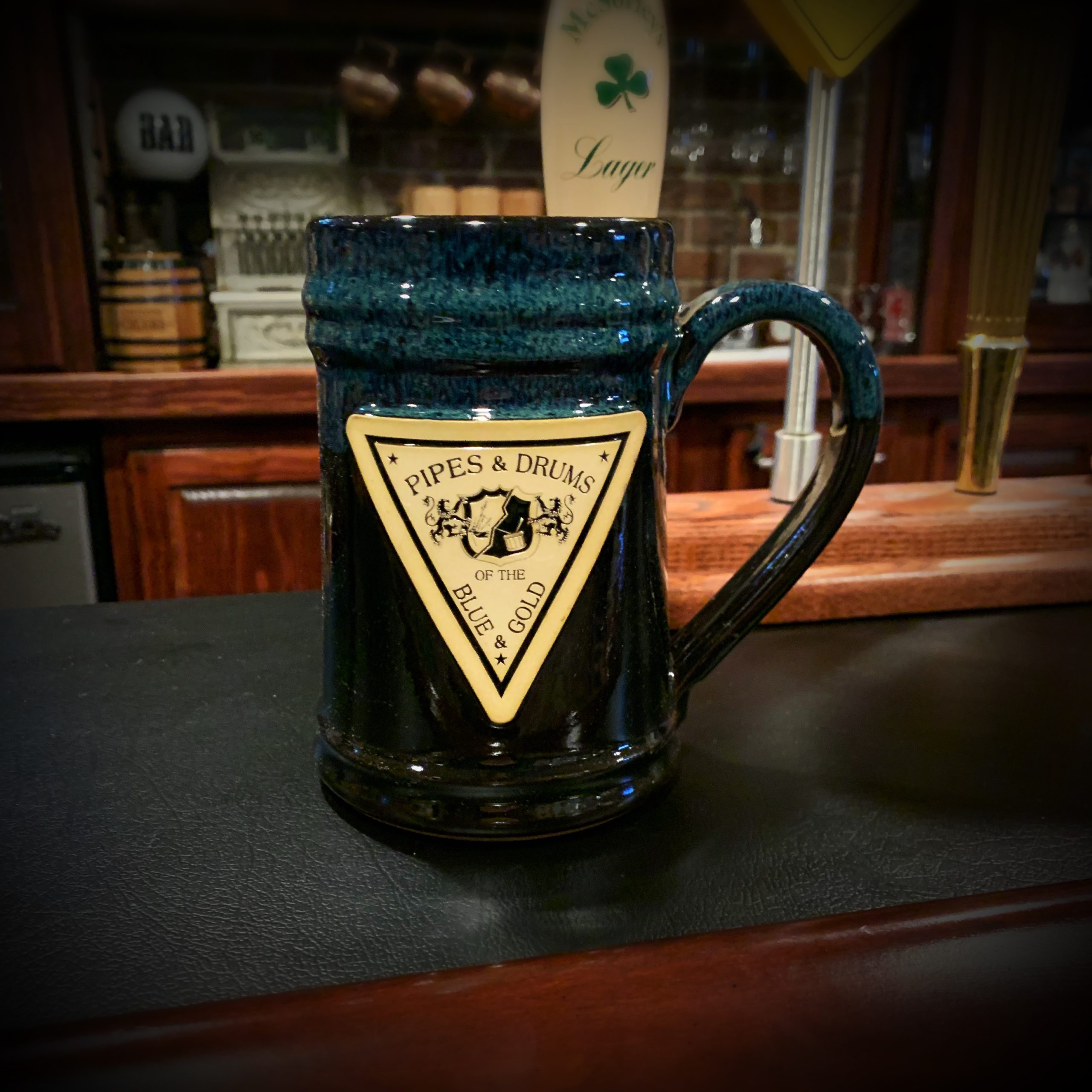 Pipes and Drums of the Blue and Gold 24oz Stein