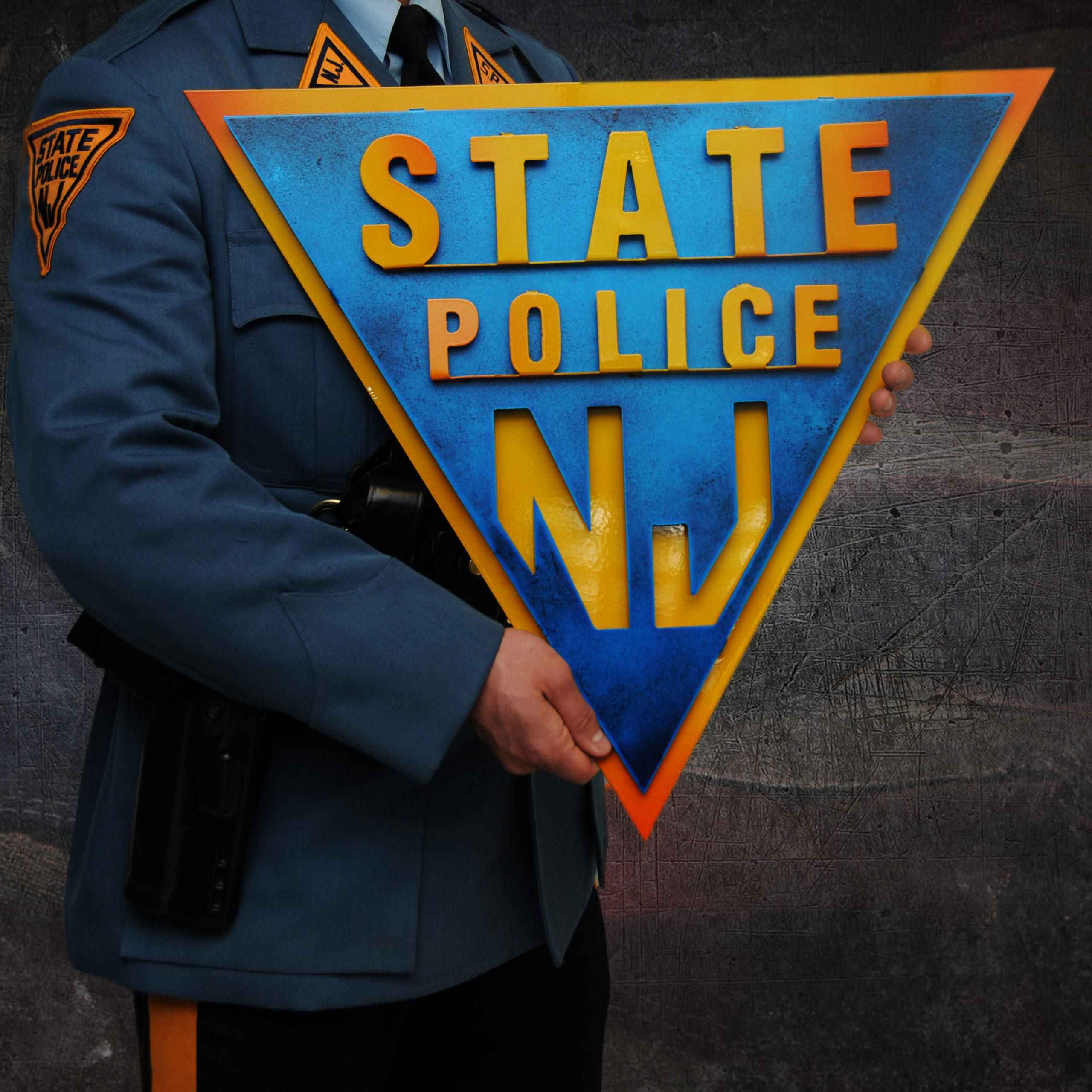 NJSP Metal 3D Sign