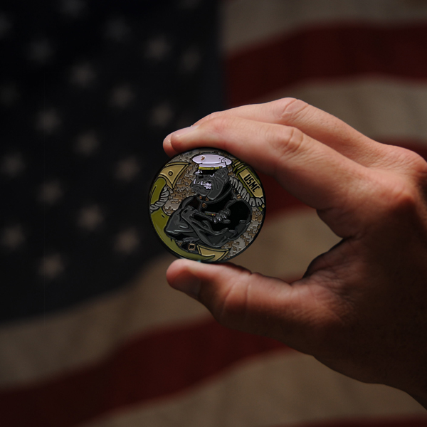 USMC/NJSP Challenge Coin - Image 2
