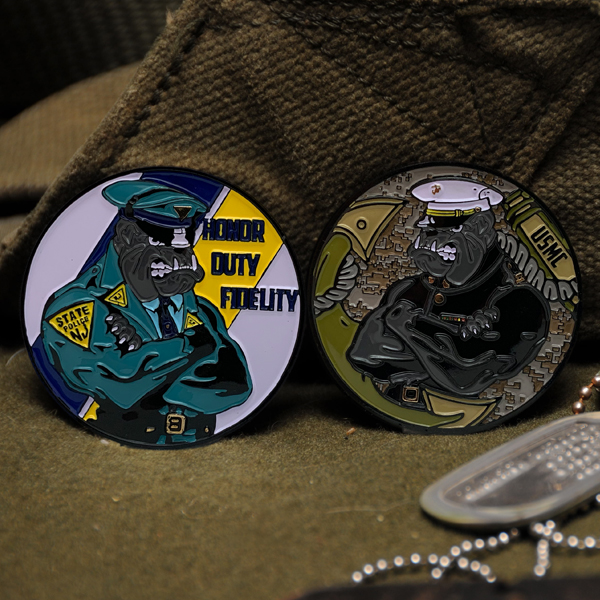 USMC/NJSP Challenge Coin