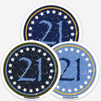 21 Decal 3 Pack