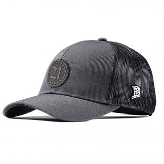 TUF 21 Charcoal/Black Snapback Flex Trucker Hat