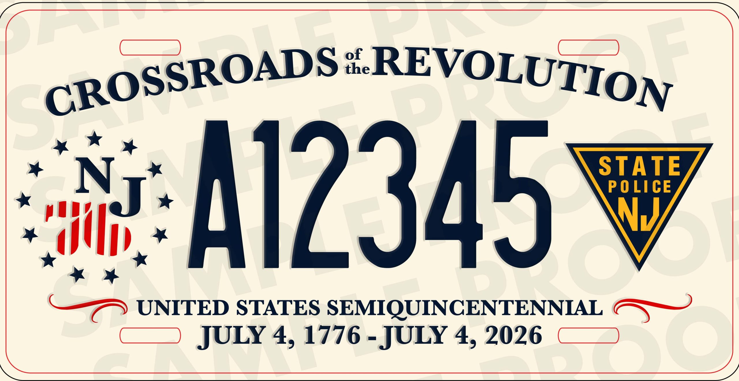 250TH Anniversary Custom License Plate - Image 2