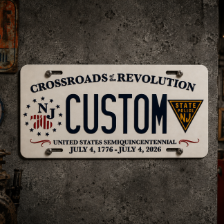 250TH Anniversary Custom License Plate